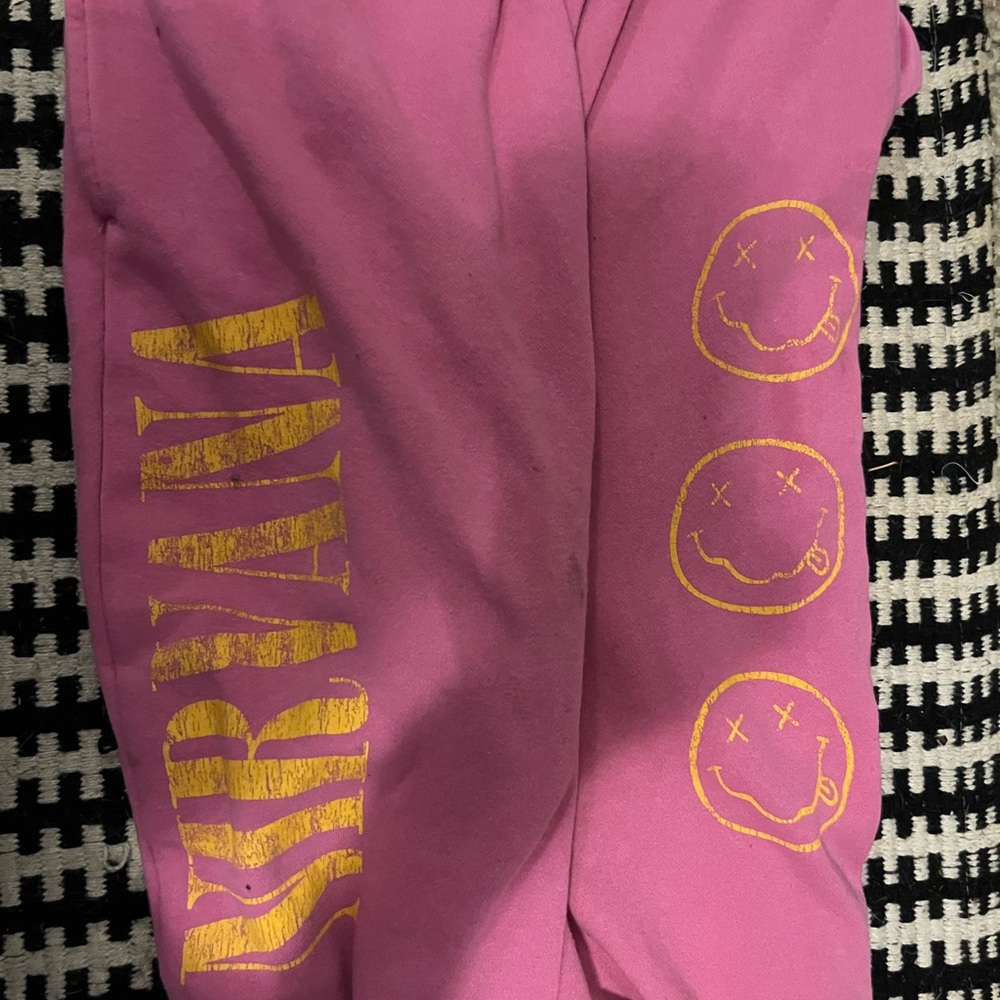 Nirvana Pink Sweatpants
